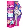 Barbie Cutie Reveal Puppy - docka med grå hunddräkt och husdjur - 10 överraskningar