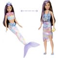 Barbie Mermaid Power Doll - Skipper dukke med avtagbar havfruehale, kjæledyr og tilbehør - 28 cm