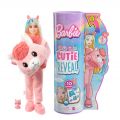 Barbie Cutie Reveal Dreamland fantasy Lama - kostymedukke med rosa og hvitt lamakostyme og kjæledyr - 10 overraskelser