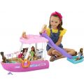 Barbie Dream Boat lekesett - båt med basseng, sklie og 20+ tilbehør