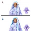 Barbie Cutie Reveal Puddel dukke med lilla hundekostyme og kjæledyr - 10 overraskelser