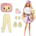 Barbie Cutie Reveal Løve dukke med gult løvekostyme og kæledyr - 10 overraskelser