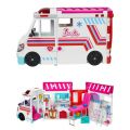 Barbie Care Clinic transformerende lekesett - med lys og lyd - 2-i-1 ambulanse og klinikk - 20+ tilbehør