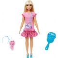 Barbie My First Barbie - docka med ljust hår och kattunge - 34 cm hög