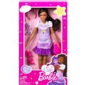 Barbie My First Barbie - dukke med brunt hår og puddel - 34 cm høy