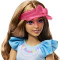Barbie My First Barbie dukke med brunt hår og kanin - 34 cm høj