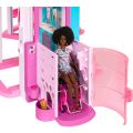 Barbie Dreamhouse dukkehus med 3 etager, rutsjebane, møbler og tilbehør
