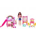 Barbie Skipper First Jobs barnvakt lekset med 3 dockor och massor av tillbehör