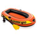 Intex Explorer Pro 200 - Oppustelig orange båd til 2 personer - med årer og pumpe - 196 x 102 cm