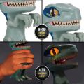 Jurassic World Trigger Chomper Velociraptor Blue - interaktiv dinosaur med lyd og lys - 20 cm