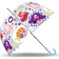 Pirat paraply - gjennomsiktig - 48 cm