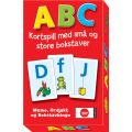 ABC kortspill med små og store bokstaver - memo, ordjakt og bokstavbingo