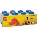 LEGO Storage Brick 8 - förvaringslåda med lock - 50 x 25 cm - Bright Blue