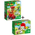 LEGO Duplo Town Pakke: Bondegård 10950 + Dyra på bondegården 10949