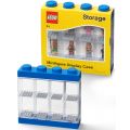 LEGO minifigur display case för 8 minifigurer - Bright blue