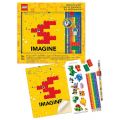 LEGO Stationery skrivset med skissblock, pennor och minifigur