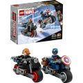 LEGO Super Heroes 76260 Marvel Motorsyklene til Black Widow og Captain America