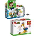 LEGO Super Mario Pakke: Luigi startbane 71387 + Skallesmasher ekstrabane 71414