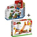 LEGO Super Mario Pakke: Mario startbane 71360 + Lavabølgekarusell ekstrabane 71416