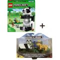 Minecraft Pakke: LEGO Pandahuset 21245 + Jungle Dwellers figursett med 2 figurer