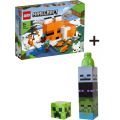 Minecraft Pakke: LEGO Revehiet 21178 + Drikkeflaske 0,65L