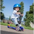 Micro Mini 3in1 Blue sparkesykkel med tre hjul - med avtagbart sete og barnehåndtak - blå