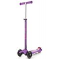 Micro Maxi Deluxe Purple - 3-hjulsparkesykkel 5-12 år - tåler opptil 50 kg
