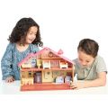 Bluey Familiehjem lekesett - Pack & Go lekehus med møbler og Bluey-figur