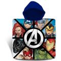 Avengers poncho i bomull - 120x60 cm - handduk med blå huva