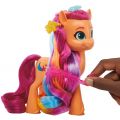 My little Pony Rainbow Reveal Sunny Starscout - ponni med rosa manke og 17 tilbehør - 15 cm