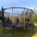 Mzone Pro Edition rund trampoline 3,05 m - komplett pakke med sikkerhetsnett og stige