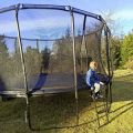 Mzone Pro Edition trampoline 3,05 m - komplett pakke med stige