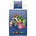 Super Mario sengesett i 100% bomull - 140x200 cm