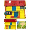 Pippi Villa Villekulla dukkehus i tre med lekematte - ny modell