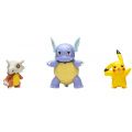 Pokemon Battle Figure 3 pack figursett - Wartotle, Pikachu og Cubone