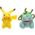 Pokemon Battle Figure 2 pack - Bulbasaur og Pikachu - 5 cm