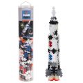 Plus Plus Tube Saturn V Rocket - 240 byggeklosser - med klosser som lyser i mørket