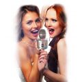 iDance Party Mic PM15 - 7-i-1 bluetooth karaoke trådløs mikrofon med flere funksjoner - rosegull