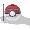 Pokemon TCG: Poke Ball Tin GO - rød pokeball med byttekort og klistermærker