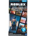 Roblox Deluxe Mystery Pack - Big Bank Robbery: Edguard & Boz - figur med tillbehör och virtuellt föremål