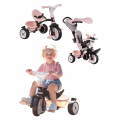 Smoby Baby Driver Plus 3i1 trehjulssykkel - rosa