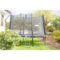 Mzone Pro Edition firkantet trampoline 2,13 x 3,04 m - komplett pakke med sikkerhetsnett og stige