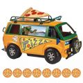 Teenage Mutant Ninja Turtles Mayhem Pizza Delivery Van - bil med 8 pizzor att avfyra