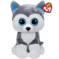 Ty Beanie Boos Slush kosebamse large - grå husky hund med blå øyne - 40 cm