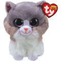 Ty Beanie Boos Asher kosebamse regular - grå katt - 15 cm