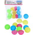 Alert Vattenballonger - återanvändbara bollar i olika färger - 12-pack 6 cm