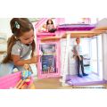 Barbie Malibu house - bærbart dukkehus i 2 etasjer med 25 møbler og tilbehør