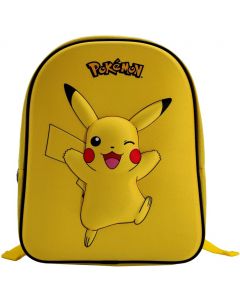 Pokemon junior ryggsäck 32 cm - gul med 3D Pikachu 0615094-224POC201EVA