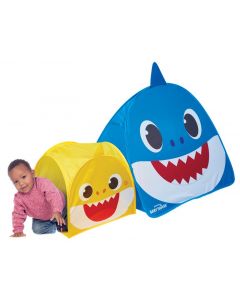 Baby Shark Pop-Up stort leketelt med tunnell - 84 x 138 x 68 cm 13179