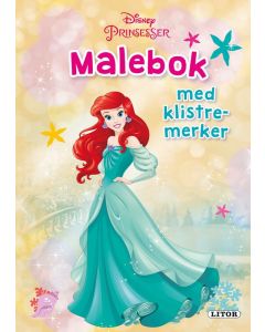 Disney Princess malebok med klistremerker - Ariel 132273